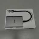 Acer USB C to Dual HDMI Adapter 4K@60Hz, 4-in-1 HDMI Splitter for Dual Monitors with 100W PD, USB 3.0, Docking Station Dual Monitor Compatible with Acer, MacBook Air/Pro, Dell XPS, HP, etc