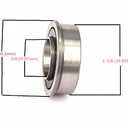DEEG Replacement for John Deere Lawn Mower Front Wheel Bearing Kit LA100 L105 LA115 LA125 LA130 LA135 LA140 LA145 LA150 LA155 LA165 LA175 x300 d120 D140 D130 D110 D170 L110 L120 L130 L135
