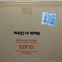 LMSDYSHU White Tempered Glass Backsplash for Kitchen Stove 30x18 Inch