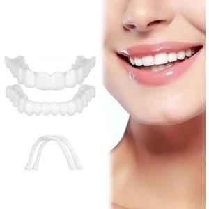 2 Pairs, Temporary Veneers Kit for Women and Men, Tooth Replacement Kit, Nature and Comfortable