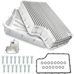 6R140 Transmission Oil Pan,Heavy‑Duty Aluminum Deep 6.7L, #32805200 Fits Replacement for Dodge Ram 2500 3500 2007‑2025 6.7L, Includes Filter, Gasket & Bolts A