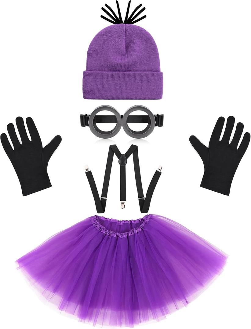 Halloween Costume Accessories for Adult Women - Halloween Costumes Party Cosplay Set for Teens Girls (Purple)
