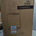 EKO Deluxe Mirage-T 50 Liter / 13.2 Gallon Touchless Rectangular Motion Sensor Trash Can, Matte Stainless Steel Finish