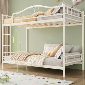 Garvee Metal Bunk Bed Twin Over Twin, Bunk Bed Frames with Guard Rails | Bunk bed with safety guardrail & ladder, supports 400 LB, space-saving, noise free, no box spring needed, easy assemble