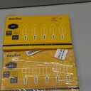 Ascher Classic E12 LED Candelabra Light Bulb 4W, Equivalent 40W, Warm White 2700K, Non-Dimmable, Clear Glass Filament Chandelier LED Bulbs, E12 Candelabra Base Candle Light Bulbs, Pack of 10