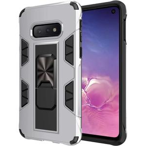 Dionsibei for Samsung Galaxy Note 8 Case Military Grade Built-in Kickstand with Stand Holder Armor Heavy Duty Shockproof Cover Protective for Samsung Galaxy Note 8 Phone Case Sliver