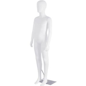 Child Mannequin Full Body, Kid Dress Form Adjustable Faceless Mannequin Torso, Detachable Manikin Body Display with Metal Base for Children 51.2 Inches