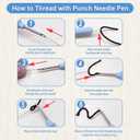 Amphol Punch Needle Kits for Adults Beginner, Sunflowers Punch Needle Embroidery Kit with Hoop, Instruction Guide, Great Gift Home Deocr - 20x20 cm (SCCX-1)