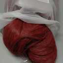 Long Red Pink Anime Costume Wig  High Temperature Heat Resistant Silk Fiber  Natural Looking Costume Wig for Halloween Party, Cosplay (Small Size)