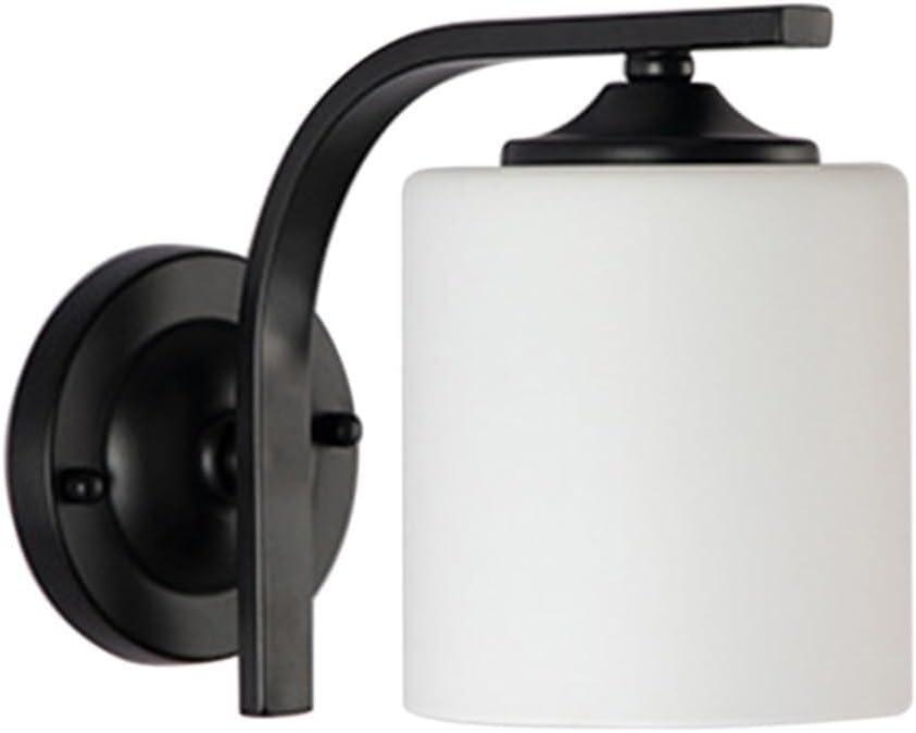 Modern Industrial Metal Wall Sconces Bedside Lighting Wall Lights with Glass Lampshade Minimalism Wall Mounted Wall lamp for Kitchen Bedroom Living Room