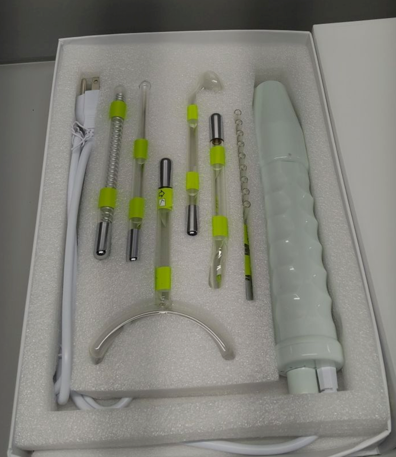 NuDerma Professional Skin Therapy Wand - Portable Skin Therapy Machine with 6 Neon & Argon Wands – Boost Your Skin – Clear Firm & Tighten