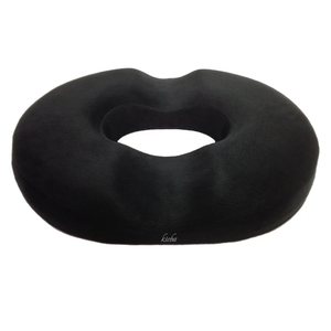 Kieba Hemorrhoid Treatment Donut Tailbone Cushion, Prostate Pillow, Pregnancy, Post Natal, Bed Sores, Coccyx, Sciatica, 18 Inches. Ultra Premium Comfort Foam (Black)