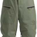 GSOU SNOW Men Snow Bibs Women Baggy Ski Pants Snowboard Overall Insulated Waterproof Windproof Warm Winter (X-Large, Army Green)