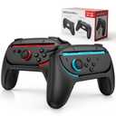 Lmcpa Joy-Con Grips for Nintendo Switch 2 (2025), Ergonomic Anti-Slip Handle Kit Accessories for Switch New Gen 2025 Joy Cons Controller, 2 Pack (Black)