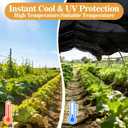 Sukh Shade Cloth for Garden - 70% Sunblock Shade Cloth for Garden Black Mesh Tarp 6.5 x 10 FT Sun Shade Cloth Sun Cover Sunshade Net for Outdoor, Patio, Plant, Greenhouse