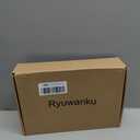 Ryuwanku Bathroom Faucet Matte Black Modern Waterfall Bathroom Sink Faucet with Single Handle Suitable for 1 or 3 Holes,Supply Deck Plate and Hose