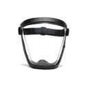 Super Protective Face Shield,Anti Fog Mask,Adult Clear Face Shield,Plastic Face Mask (Black）