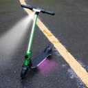 Alumnium Foldable Electric Scooter for Kids, with Bright Front LED Lights,Shining Pedal, LED Display, Dual Brakes 200W Motor Kids Electric Scooter, UL2272 Certified