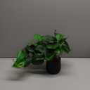DILATATA Fake Plants Indoor 8 Inch Artificial Pothos Plant in Black Ceramic Pot - Faux Potted Pothos Plant for Home Aesthetic Decor Living Room Shelf Office