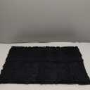 Arotive Luxury Chenille Bathroom Rug Mat, Extra Soft Thick Absorbent Shaggy Bath Rugs, Non-Slip Machine Wash Dry, Plush Bath Mats for Bathroom, Shower and Tub, 24x16, Black