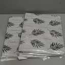 Shappy 2 Pcs 3 Sided Splatter Guard Foldable Grease Splatter Screen for Frying Pan Aluminum Foil Splash Guard for Stove Top Oil Splash Block Barrier for Cooking Kitchen(White,Leaf)