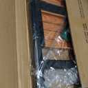 HBTower Step Ladder,Lightweight Aluminum Folding Step Stool with Anti-Slip Wide Pedal, 330lbs Capacity Step Ladder for Household,Kitchen,Office - BlackWoodgrain (2 Step, Black&woodgrain)