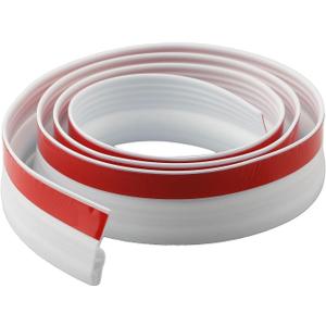 Door Bottom Weather Stripping Seal, 100cm TPE Draft Stopper for Gaps, Windproof, Soundproof, Protection for Residential, Brown(white)