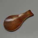 Wood Spoon Rest for Stove Top, Bamboo Spoon Holder for Kitchen Countertop Wood Spatula Rest, Counter Spoon Holder for Countertop, Tong, Modern and Rustic for Farmhouse as a Dining Table Decor (Brown)