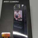 4K Body Camera with Audio and Video Recording, 128GB Mini Wearable Cam with Magnetic Lanyard, Body Worn Camera for Travel, Cycling, Work Security, Police Law Enforcement