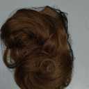 24 inches Invisible Halo Hair Extensions Long Wavy Curly Secret Hairpiece with Transparent Wire Adjustable Size 4 Secure Clips for Women (Light Brown)