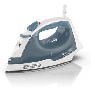 BLACK+DECKER Easy Steam Compact Iron for Clothes, Automatic Shutoff, Nonstick Plate, Light Weight, 1200 Watts