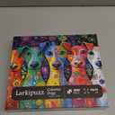 Colorful Dog Painting Jigsaw Puzzle 1000 Piece for Adult, Art Puppy Beautiful Flower Jigsaw Puzzles, Funny Animal Aesthetic Puzzle