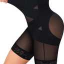 Nebility Tummy Control Shapewear Shorts High Waisted Body Shaper Butt Lifting Panties Thigh Slimmer Girdle (Medium, Black)
