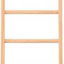 Free Standing Wooden Towel Rack for Bathroom, 4/5/6 Tier Ladder Design Towel Holder, Space-Saving Bath Towel Stand with Multiple Colors, Easy to Assemble (Natural,40 * 160CM)