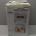 SAMEAT Heated Towel Warmers for Bathroom - Large Towel Warmer Bucket, Wood Handle, Auto Shut Off, Fits Up to Two 40"X70" Oversized Towels, Best Ideals