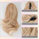 DAXSRXI Claw Clip Ponytail Extension, Clip in Ponytail, 10 Inch, P27/613 | Strawberry Blonde & Bleach Blonde Highlights, Ponytail Extension, Pony Tails Hair Extensions, Hair Ponytail Extension