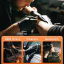 10mil Nitrile Gloves Thick,Industrial Disposable Gloves with Diamond Textured,Heavy Duty Mechanic Glove,Latex Free