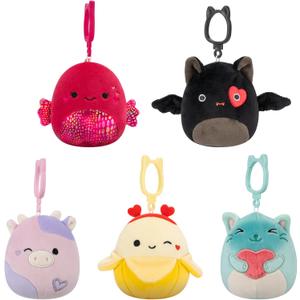 Squishmallows Original Valentines Day Clip 5-Pack Official Jazwares Plush (Clips)