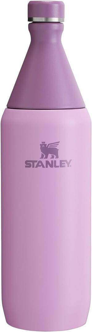 STANLEY All Day Slim Bottle 20-34 OZ | Twist off Lid with Leakproof Seal | Slim Design for Travel & Gym | Insulated Stainless Steel | BPA-Free (Lilac)