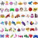 50pcs Cute Keychains bulk for Kids Party Favors Classroom Prizes Backpacks Birthday Christmas Gift Goodie Bag Stuffers