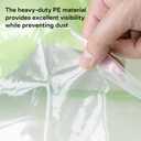 Clothes Storage Bags, Foldable Thick Fabric Blanket Storage Bags, Large Clear Window & Carry Handles, Great for Clothes, Blankets, Closets, Pillows, Toys (Green, Extra-4Pack)