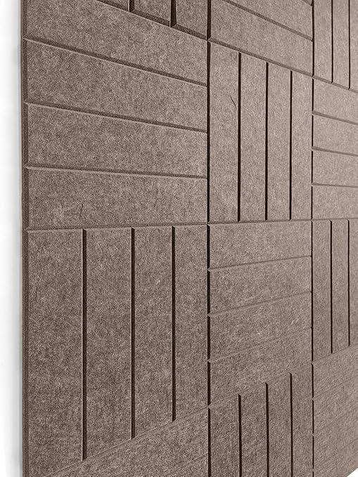 Felt Bulletin Board Tiles | Modern Cork Board Alternative | Large Cork Boards for Walls | Aesthetic Felt Wall Panels for Office & Home Decor | Pinboard & Photo Board (12-Pack) | Desert Palm