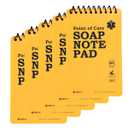Warp United 5-Pack Full Waterproof EMT Point of Care SOAP NOTE Notepad 6" x 3-3/4" MRI Safe version na1.02