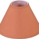 Aspen Creative 56004, Hardback Empire Transitional UNO Lamp Shade, Coral Orange, 4" Top x 10" Bottom x 7" Slant, Slip UNO 33mm
