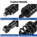 Rear Struts Assembly Fit for 2002-2006 Honda CR-V L4 2.4L Sport Utility, Shock Absorber w/Coil Spring & Sway Bar End Link, Replace for 171380L, 171380R (4Pcs)