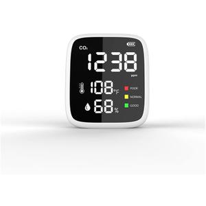 Gas Detector, 1pc Portable Air Quality Monitor Temperature Humidity Tester CO2 Detector Classrooms Restaurants CO2 Monitor (WS1308B)