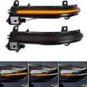 [2pcs] Side Mirror Sequential Turn Signal Lights for BMW 1 2 3 4 Series F20 F21 F22 F30 F31 F35 F80 F32 F33 F36 F82 X1 i3 Assemely-Smoked Lens