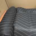 Reinforced Tear-Resistant Moving Blankets, 72" x 80", Black, 6-Pack