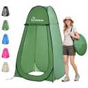 Wolfwise Pop Up Shower Tent for Camping Essentials, Portable Instant Changing Tent with Ventilation Window & Carry Bag, Privacy Dressing Room Bathroom Toilet for Beach & Outdoor, Standard, Green, Size: Standard: 6'3" H, 39.4" W