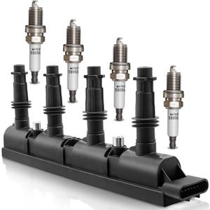 UF669 Ignition Coil & 1675 Double Iridium Spark Plug Compatible with 20112020 Chevy Cruze Sonic Trax Volt Buick Encore Cadillac ELR D521C & PFR7S8EG